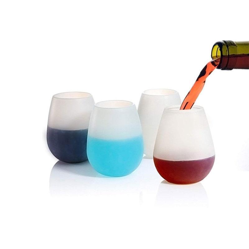 Food Grade Flexible Unbreakable Silicone Wine Glass