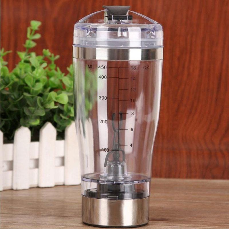 BREEZYLIVE 450ml Electric Detachable Blender Vortex Protein Shaker Bottle222