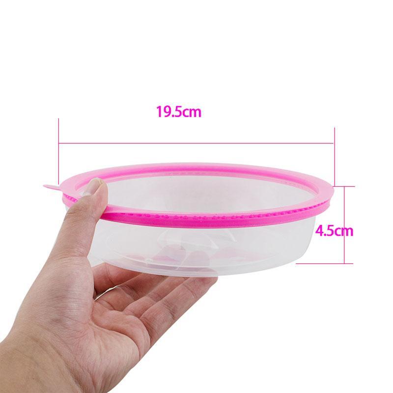 BREEZYLIVE 3 Pcs Airtight Microwave Plate Cover with Steam Vent
