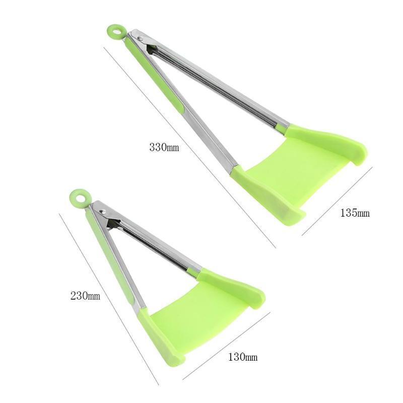 BREEZYLIVE 2 in 1 Non-stick Kitchen Spatula Tong for Cooking BBQ