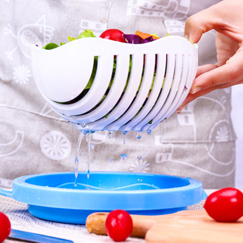 Quick Salad Maker Vegetable and Fruit Cutter Bowl
