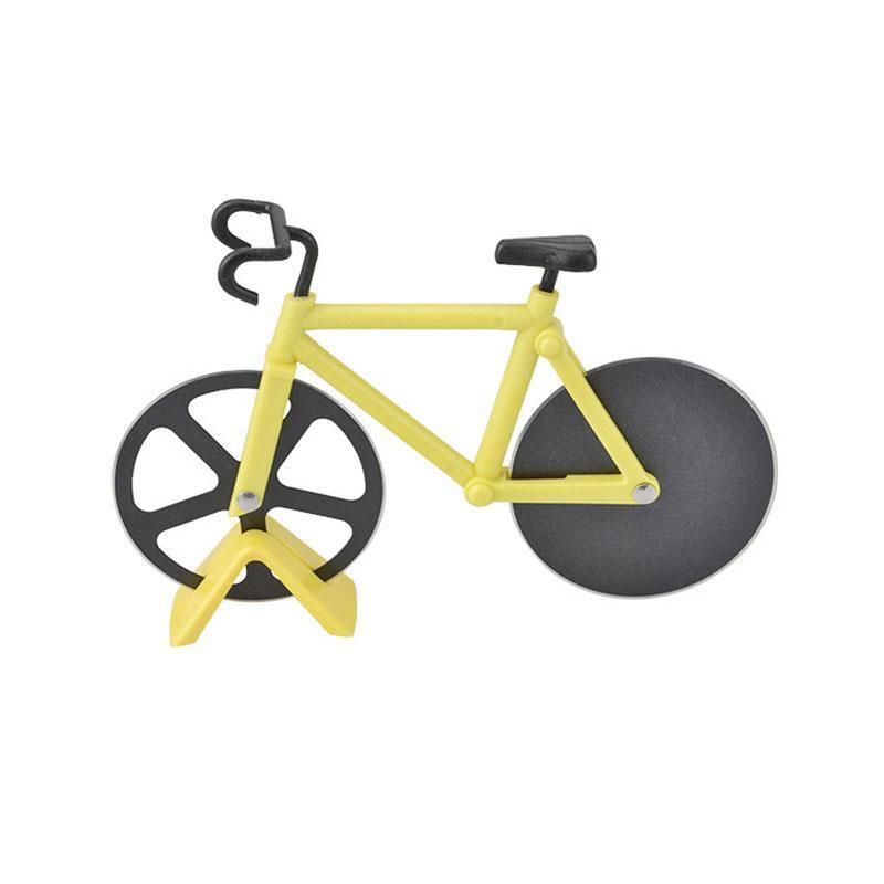 BREEZYLIVE Dual Stainless Steel Wheels Non-Stick Bicycle Pizza Slicer
