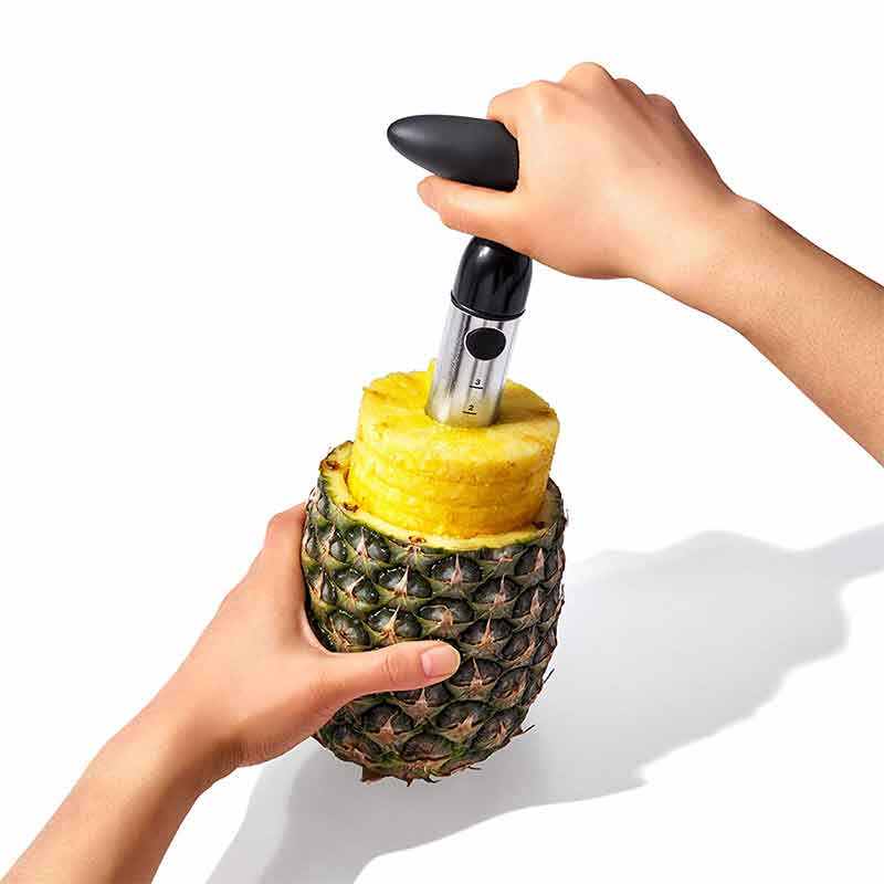 [Upgraded, Reinforced, Thicker Blade]  Pineapple Corer Remover, Stainless Steel Pineapple Core Remover Tool for Home & Kitchen with Sharp Blade for Diced Fruit Rings
