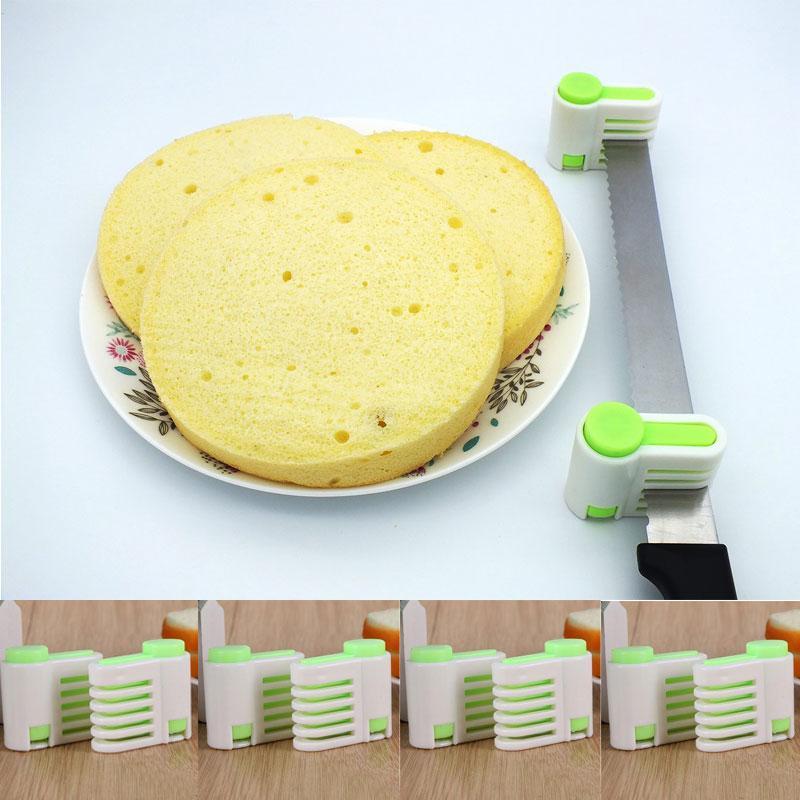 BREEZYLIVE 2 Pack 5 Layers Stratification Auxiliary Cake Slicer Fixator