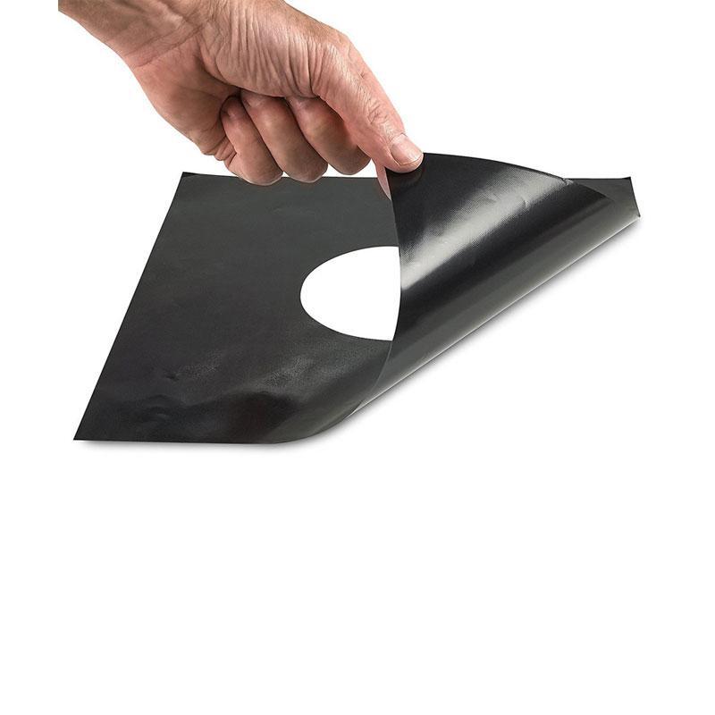 BREEZYLIVE 4 Pcs Non-Stick Heat-Resistant Reusable Washable Stovetop Burner Cover