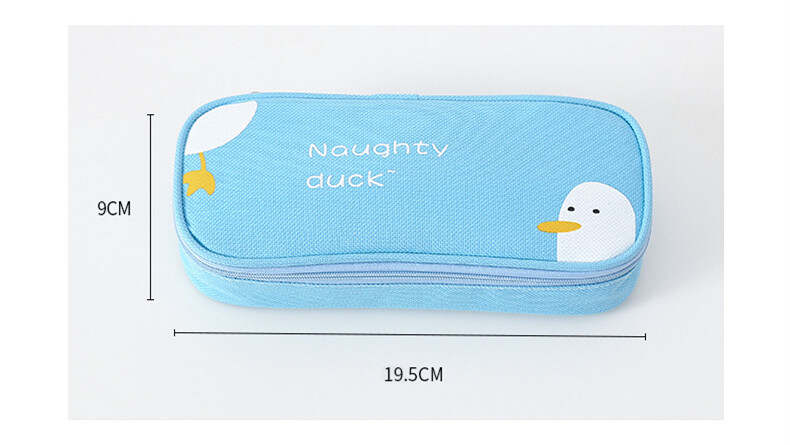 FengDong رة لطيف الحيوان القلم حقيبة الأطفال مقلمة المدرسة المنتجات المدرسية