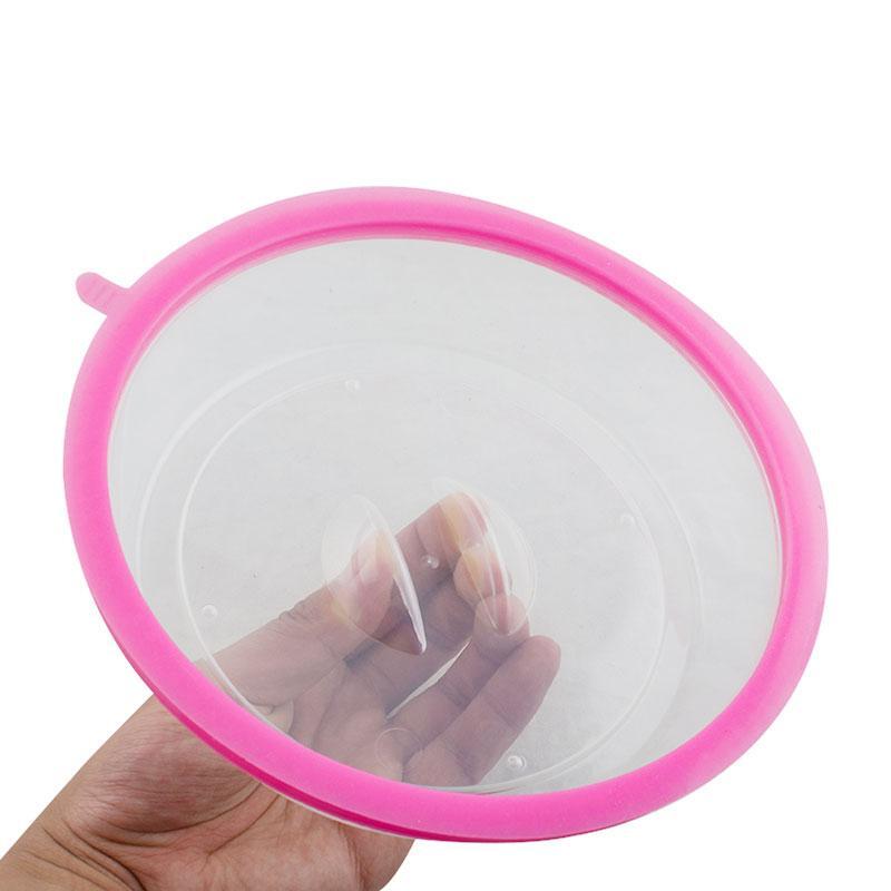 BREEZYLIVE 3 Pcs Airtight Microwave Plate Cover with Steam Vent