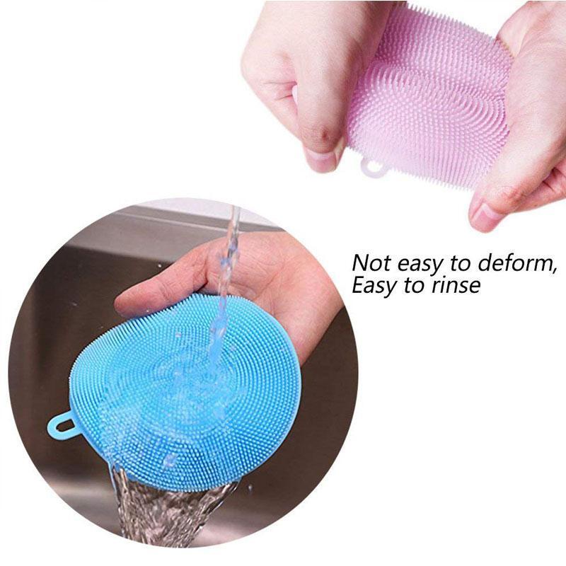 Antibacterial Silicone Dish Sponges Brush for Kitchen