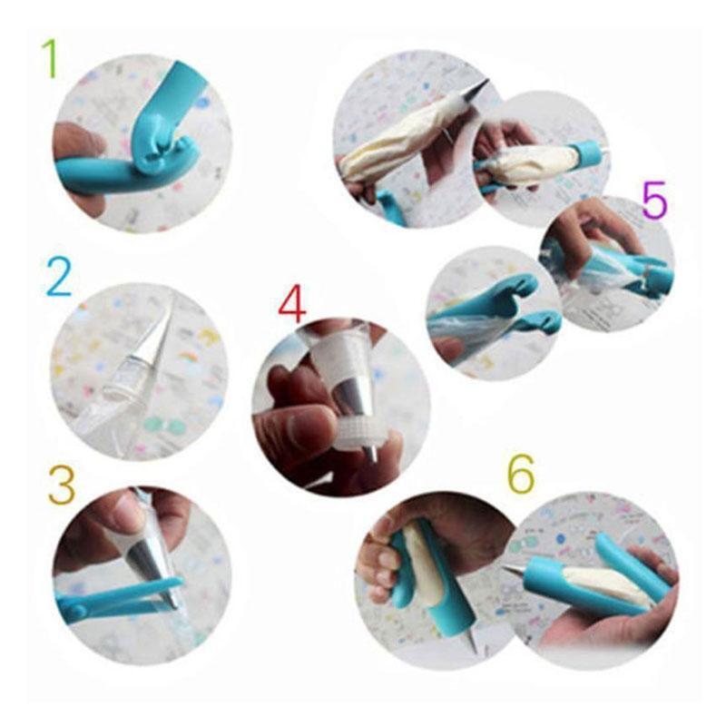 BREEZYLIVE Reusable Disposable Cake Decorating Icing Pen Dessert Decor Tool