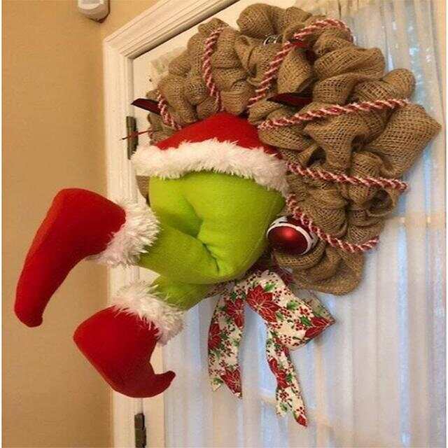 How The Grinch Stole Christmas Burlap Wreath