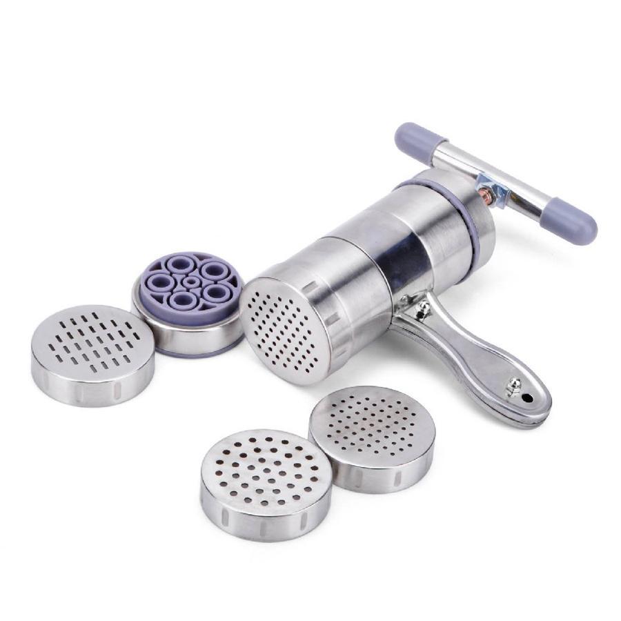 Manual Stainless Steel 5 Modes Rotating Noodle and Pasta Maker for Home