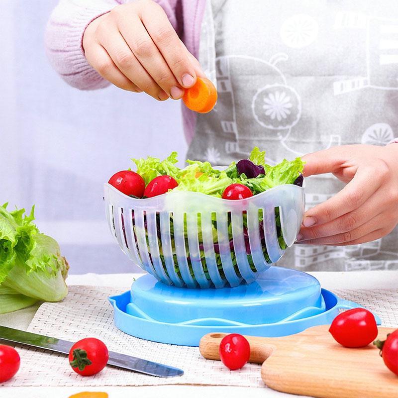 Quick Salad Maker Vegetable and Fruit Cutter Bowl