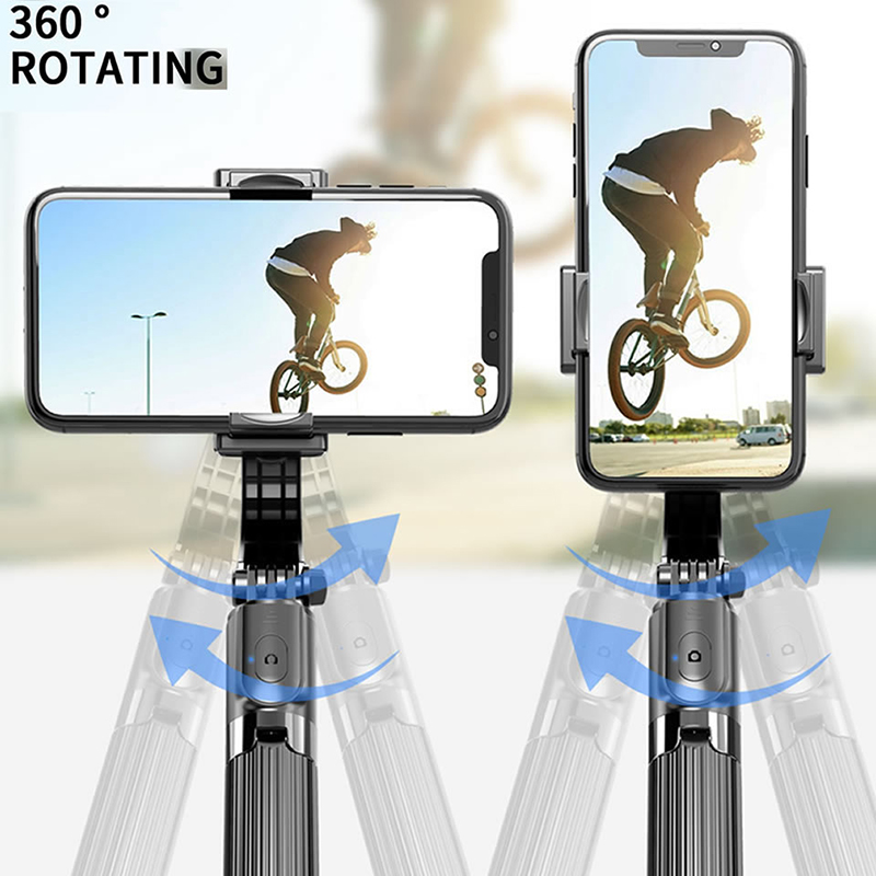 L08 Phone Stabilizer 3 in 1 Selfie Stick Handheld Grip Stabilizer Tripod Holder With Handle Remote Selfie Stand