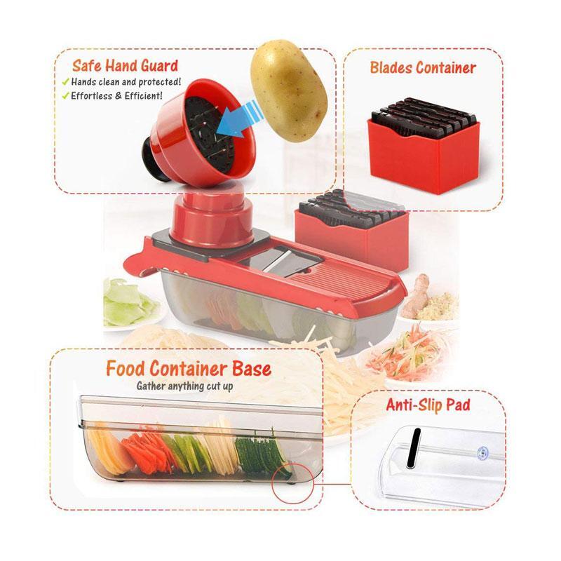 BREEZYLIVE Adjustable Fruit Vegetable Mandoline Julienne Slicer As Seen On TV