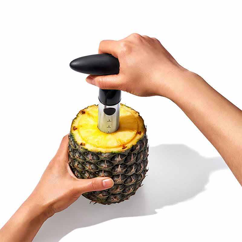 [Upgraded, Reinforced, Thicker Blade]  Pineapple Corer Remover, Stainless Steel Pineapple Core Remover Tool for Home & Kitchen with Sharp Blade for Diced Fruit Rings