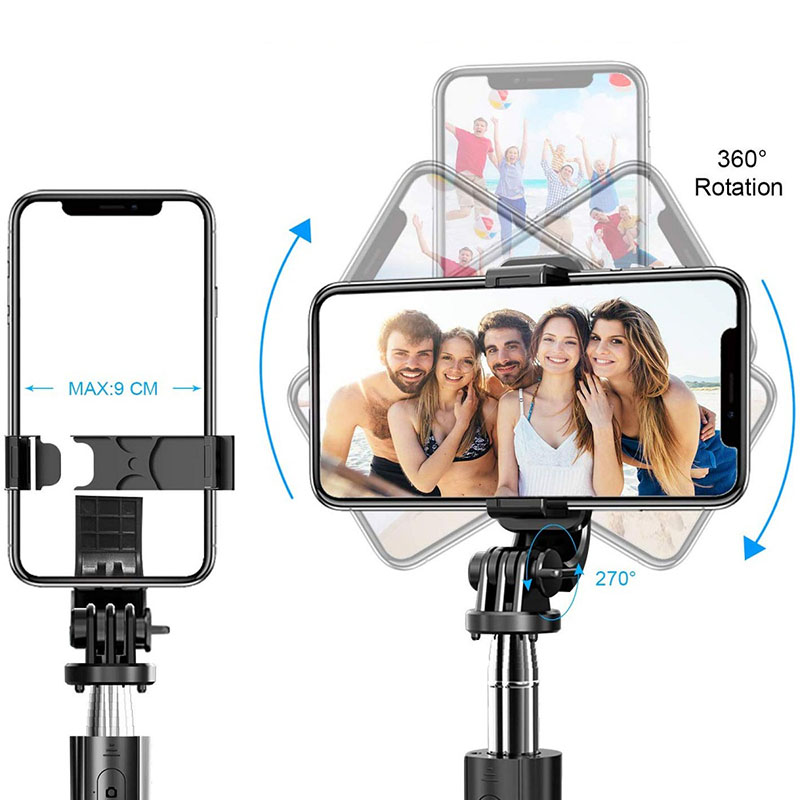 L02 Wireless Bluetooth Selfie Stick Tripod Foldable Tripod Monopods Universal For SmartPhones For Gopro Sports Action Camera