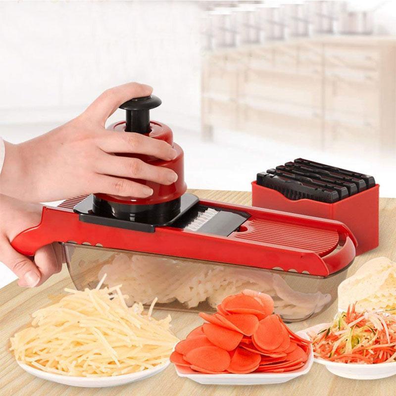 BREEZYLIVE Adjustable Fruit Vegetable Mandoline Julienne Slicer As Seen On TV