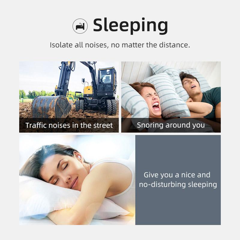 Bluedio NE 40dB Noise Reduction Sound Insulation Silicone Ear Plugs