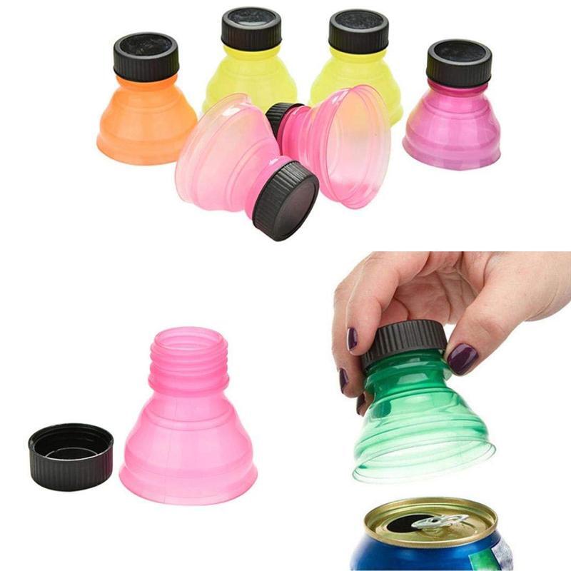 6pcs Reusable Soda Beverage Can Bottle Top Lid