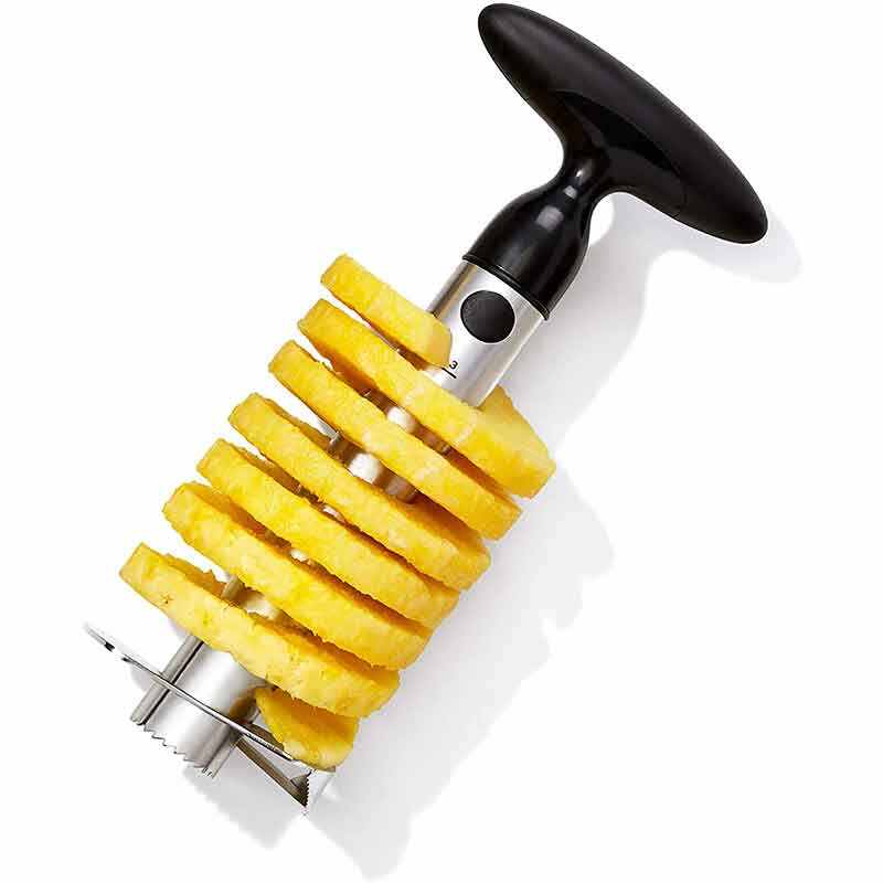 [Upgraded, Reinforced, Thicker Blade]  Pineapple Corer Remover, Stainless Steel Pineapple Core Remover Tool for Home & Kitchen with Sharp Blade for Diced Fruit Rings