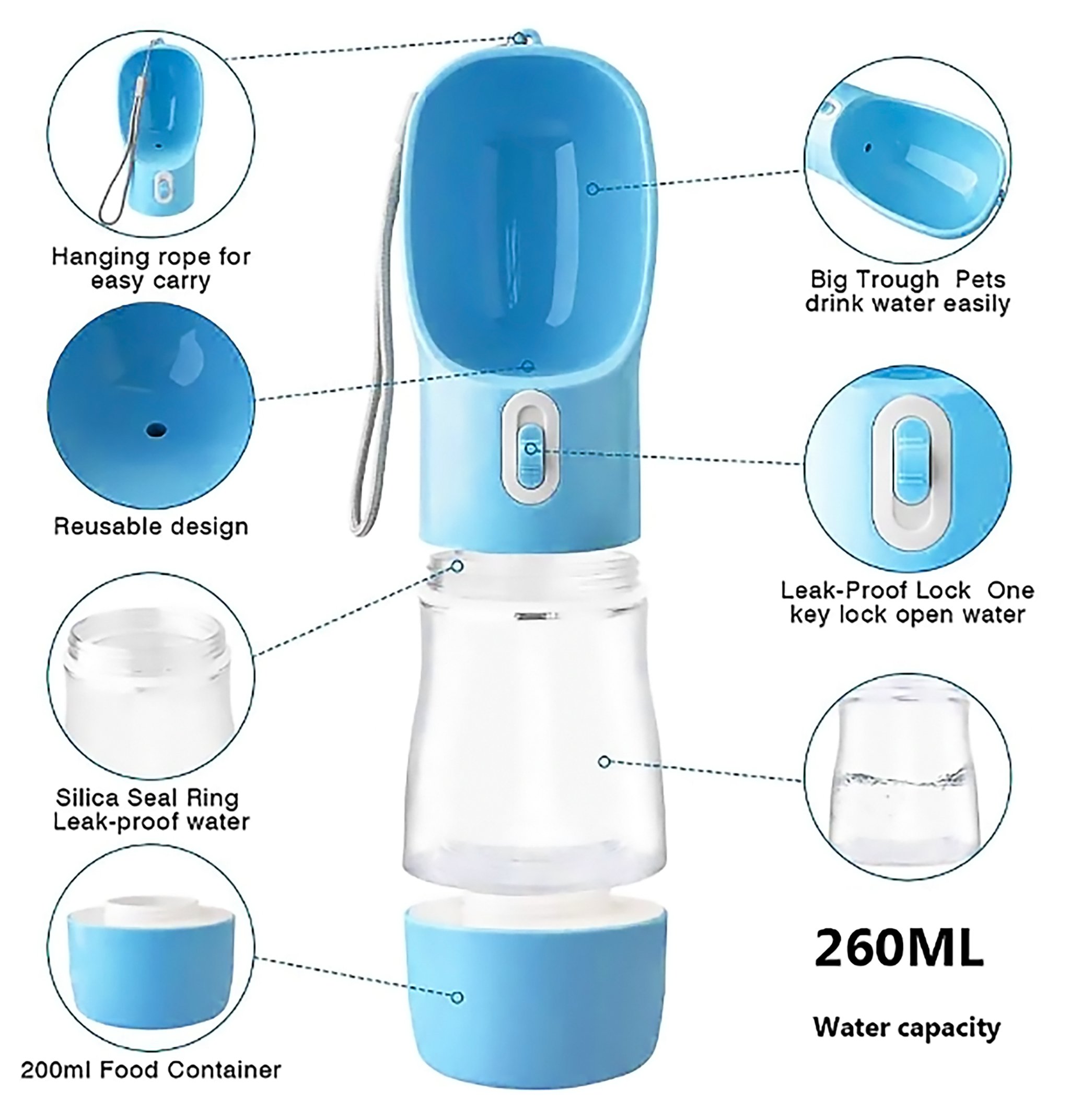 【50% OFF TODAY】Dog/Cat Outdoor Water Bottle-BUY 2 FREE SHIPPING