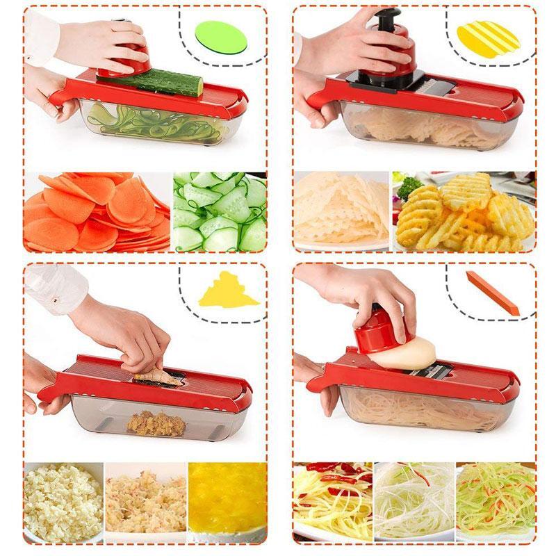 BREEZYLIVE Adjustable Fruit Vegetable Mandoline Julienne Slicer As Seen On TV