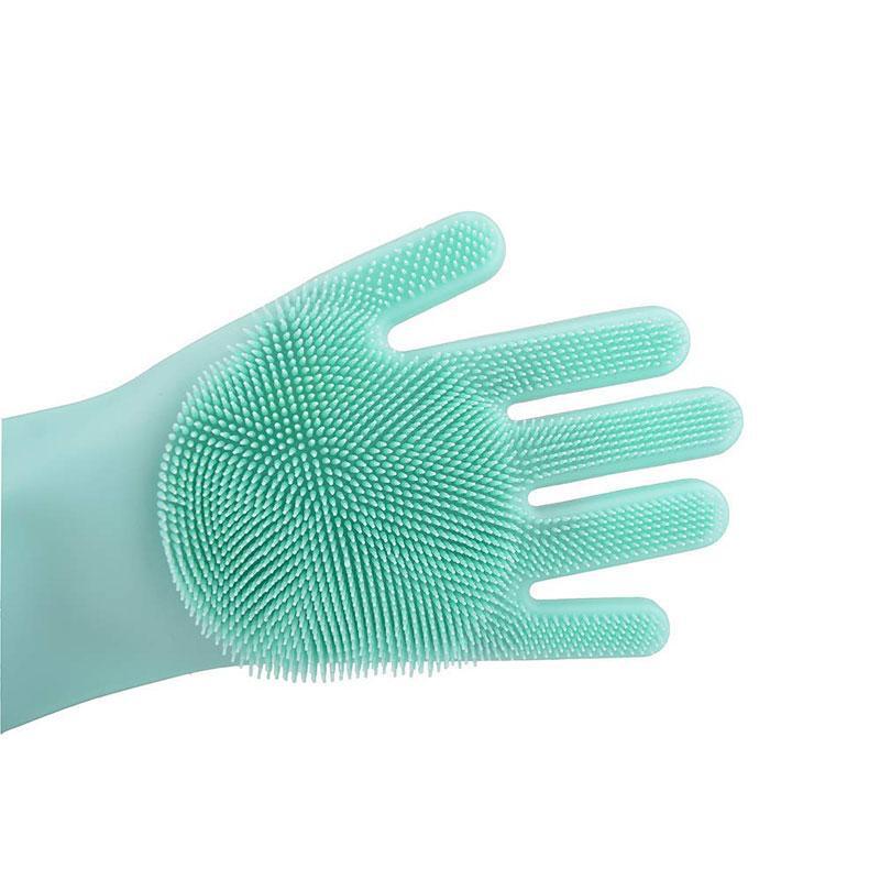 3 in 1 Magic Silicone Dishwashing Gloves for Cleaning