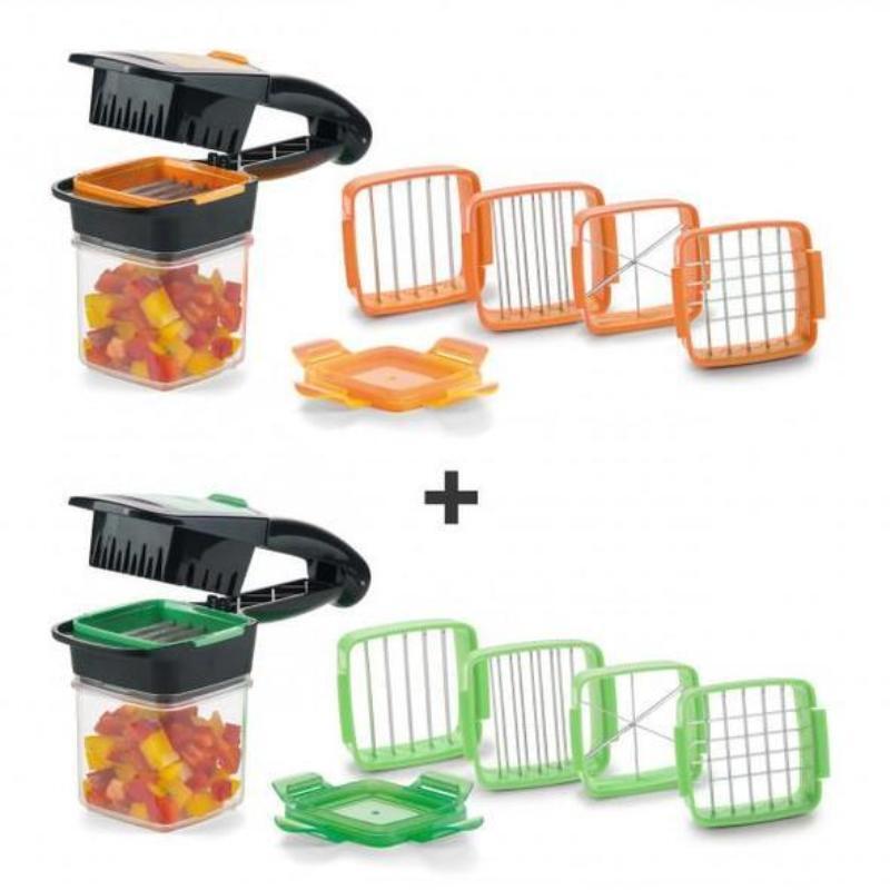 Rapid Fruit Vegetable Kitchen Mandoline Dicer Set with 200ml Container