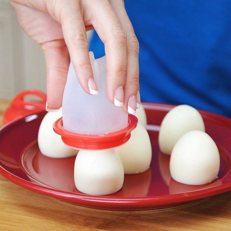 Nonstick Silicone Egg Cooking Cups Hard Boiled Egg without Shell