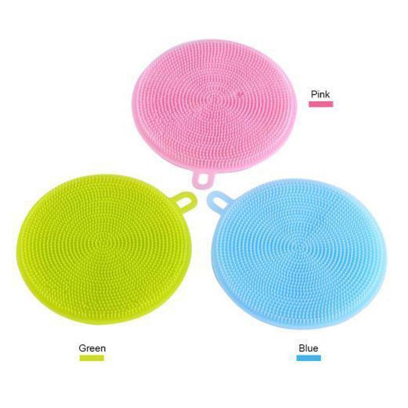 Antibacterial Silicone Dish Sponges Brush for Kitchen