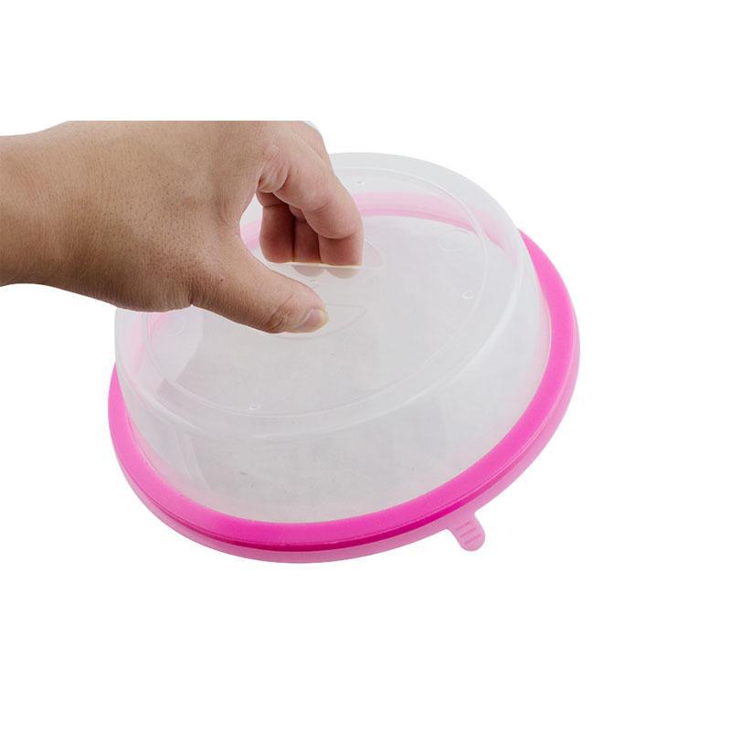 BREEZYLIVE 3 Pcs Airtight Microwave Plate Cover with Steam Vent