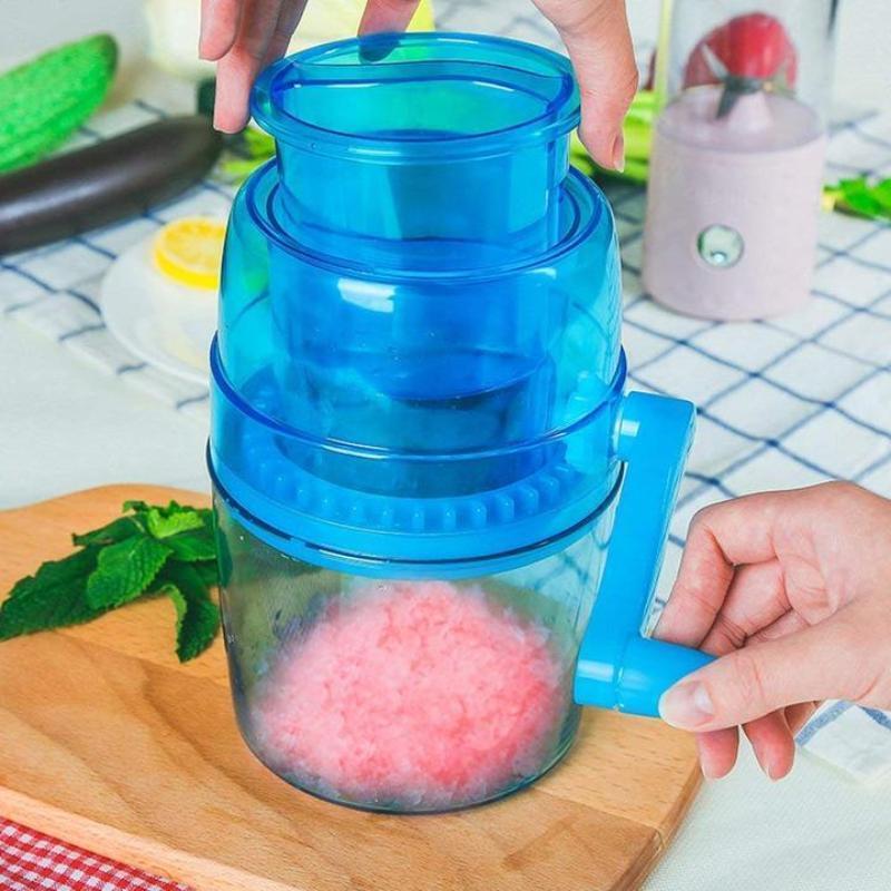 Manual Hand Ice Crusher with Stainless Steel Blade Kitchen Appliance