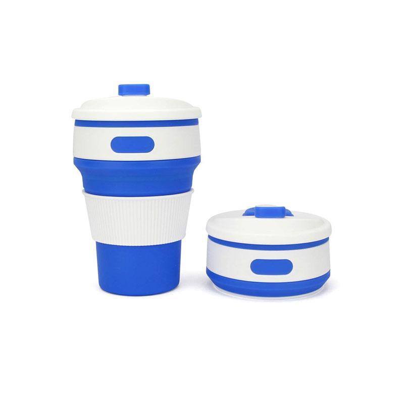 BREEZYLIVE 350ml Collapsible Telescopic Insulating Silicone Coffee Cup