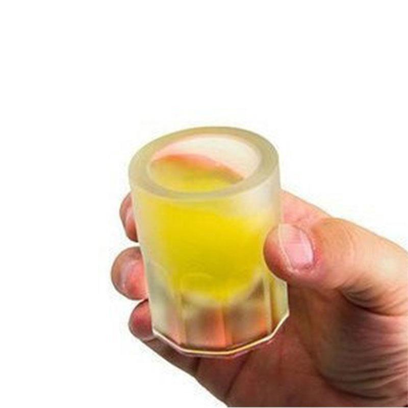 BREEZYLIVE 4 Grids Silicone Ice Cube Tray Mold Mini Ice Glasses