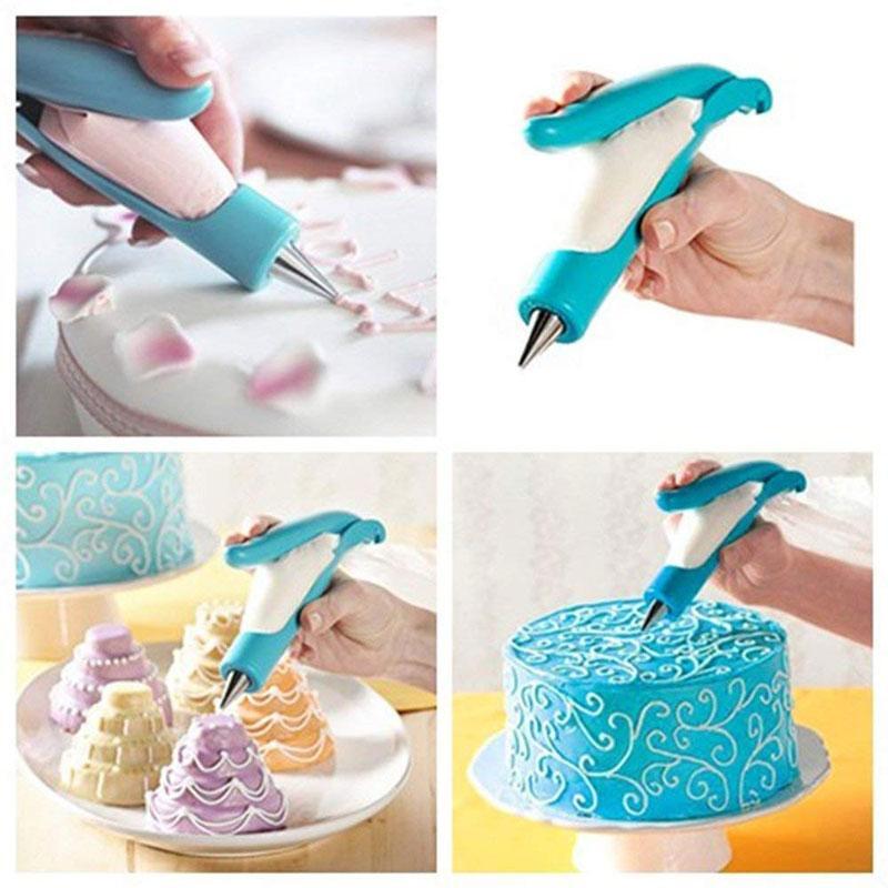 BREEZYLIVE Reusable Disposable Cake Decorating Icing Pen Dessert Decor Tool