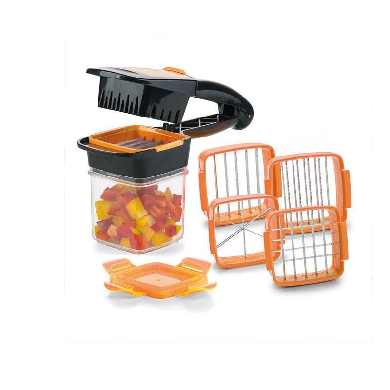 Rapid Fruit Vegetable Kitchen Mandoline Dicer Set with 200ml Container
