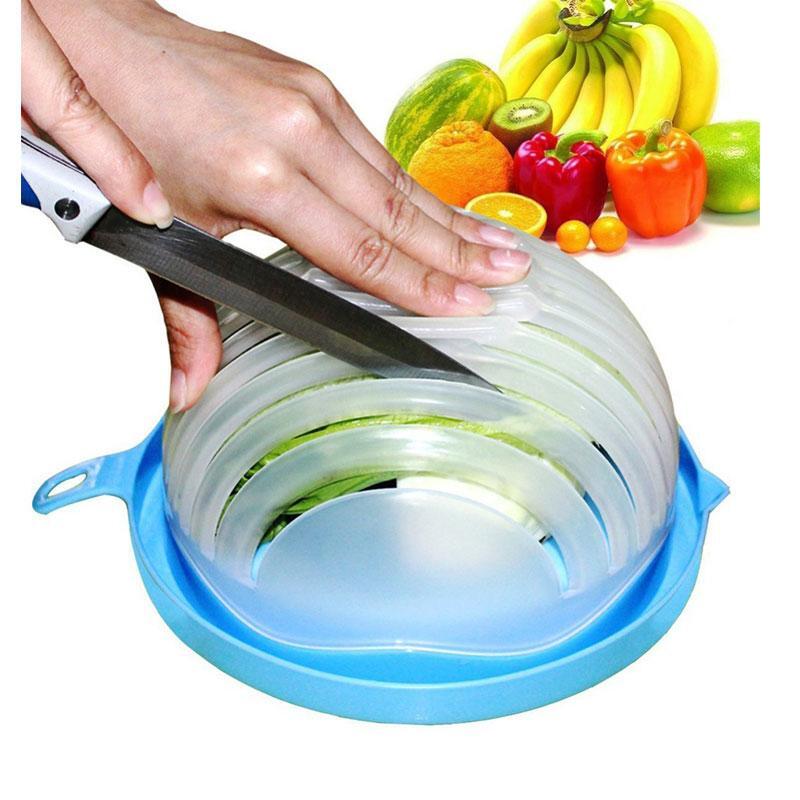 Quick Salad Maker Vegetable and Fruit Cutter Bowl