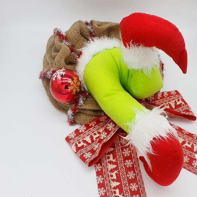 How The Grinch Stole Christmas Burlap Wreath