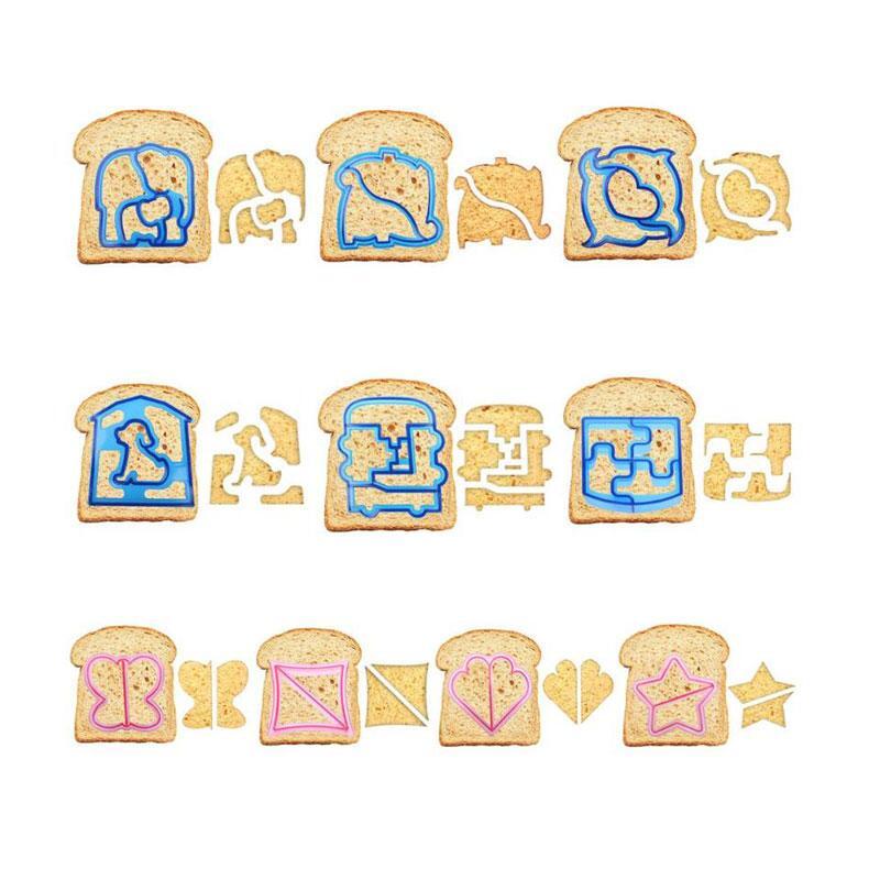 BREEZYLIVE Cute Heart Shape Sandwich and Bread Crust Cutter for Kids