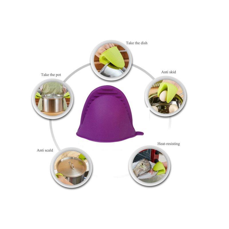 Mini Non-Slip Heat Resistant Cooking Pinch Mitt Gloves for Kitchen