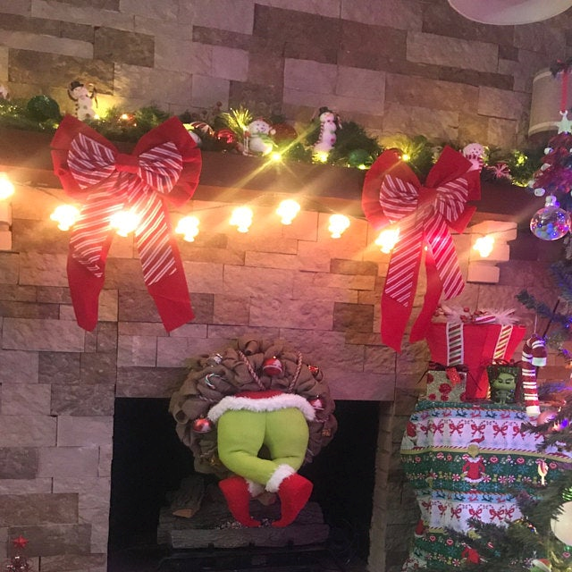 How The Grinch Stole Christmas Burlap Wreath